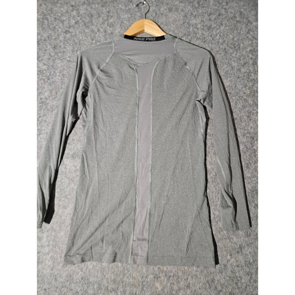 Nike Pro Compression Shirt Mens Large Gray Long Sleeve Dri-Fit - Picture 2 of 6